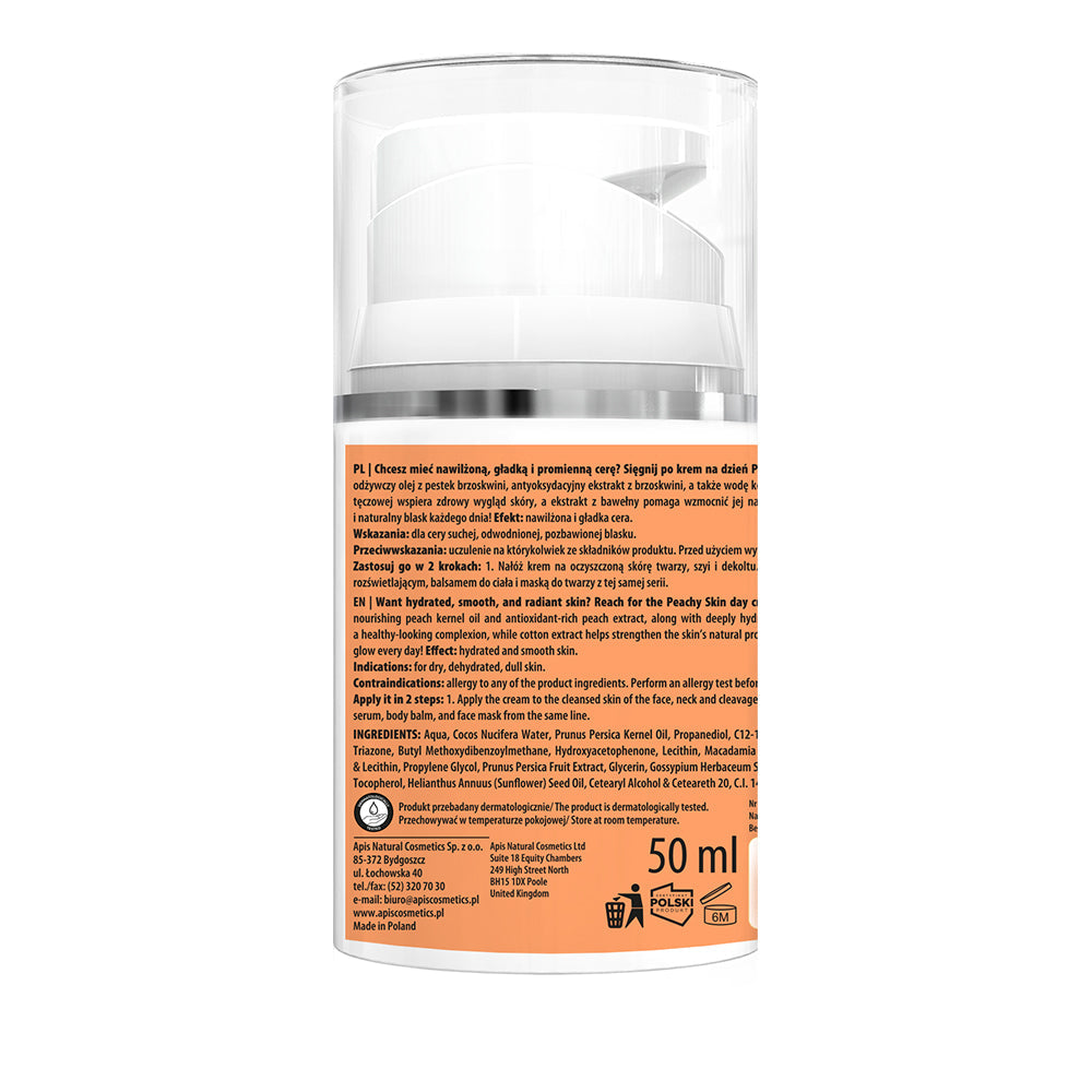 Apis Peachy Skin Niisutav Päevakreem SPF 20 50ml – toote vaade 2