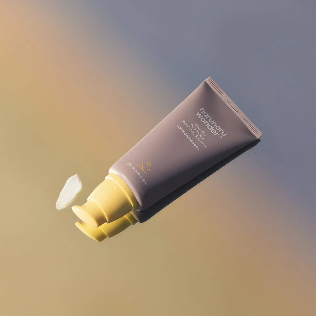 Haruharu Wonder musta riisi puhas mineraalne rahustav SPF 50+ päikesekaitsekreem 50 ml