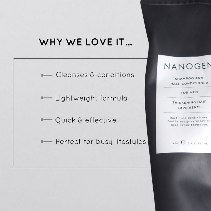 Nanogen Šampoon ja Poolpalsam Meestele 240 ml