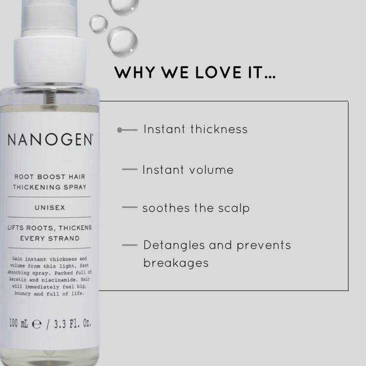 Nanogen Root Boost juukseid paksendav juuretõstmispray 100ml