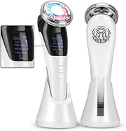 EMS ultrasonic hot and cold LED face massager handheld skincare device