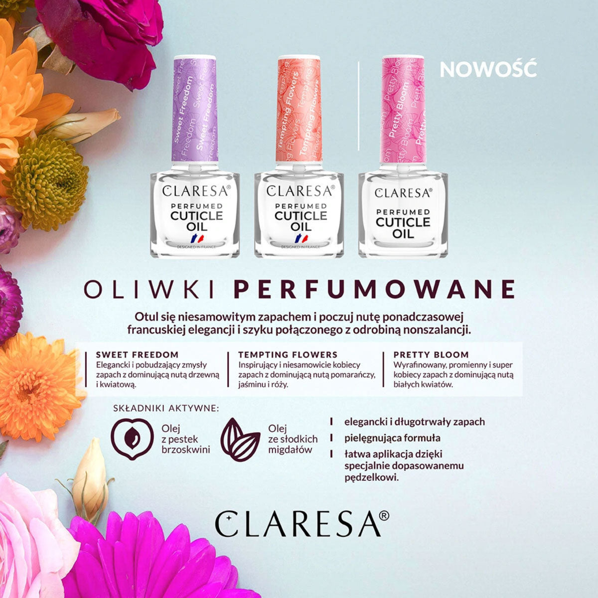 CLARESA Pretty Bloom Parfüümitud Küünenahaõli 5ml – toote vaade 2