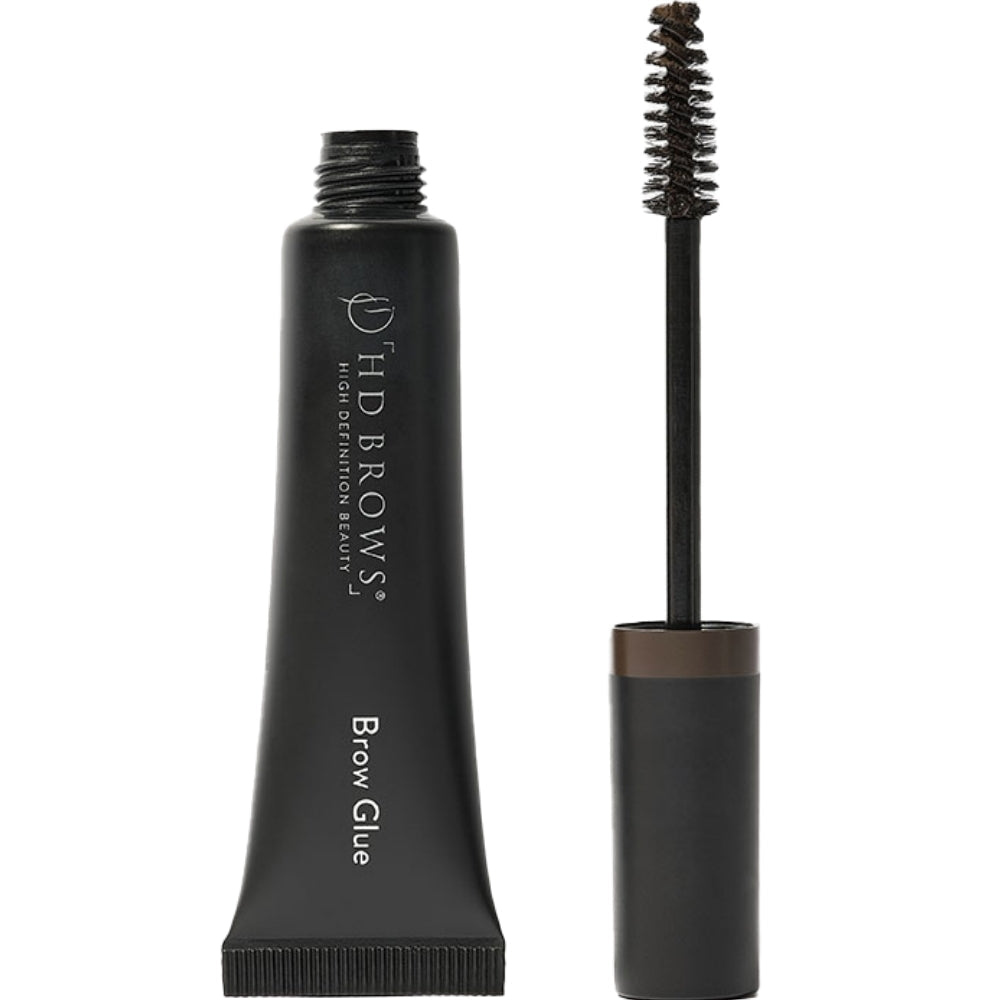 HD Brows Brow Glue Medium Brown tuub ja spiraalhari