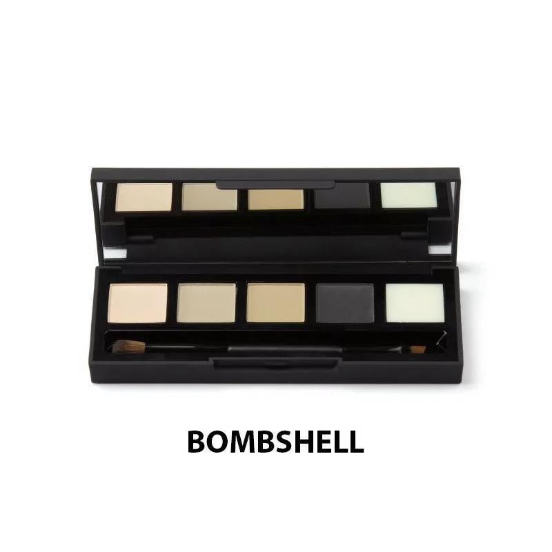 Avatud HD Brows Bombshell silma- ja kulmupalett pintsliga