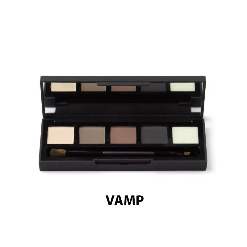 Avatud HD Brows Vamp silma- ja kulmupalett pintsliga