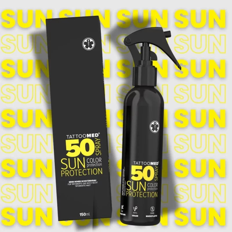 TattooMed Sun Protection SPF50 Päikesekaitsesprei 150ml – toote vaade 2